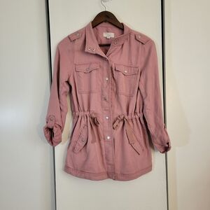 LOFT Dusty Pink Utility Jacket
